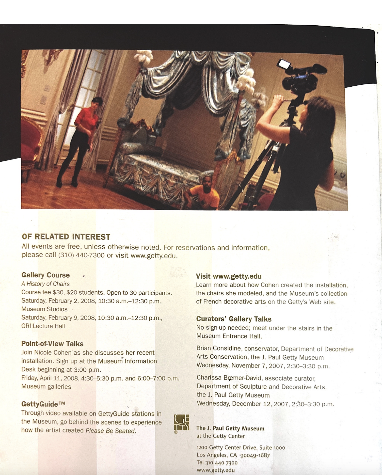 Please Be Seated catalog page